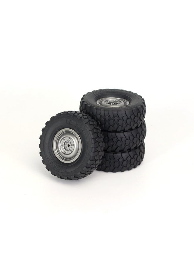 Remote Control Car Diy Upgrade Modification Climbing Off-road Model Vacuum Tire Set Accessories L0001-Color:L0001 Red Super Soft Tire (4PCS)-Proportion:1:16 - Image 2
