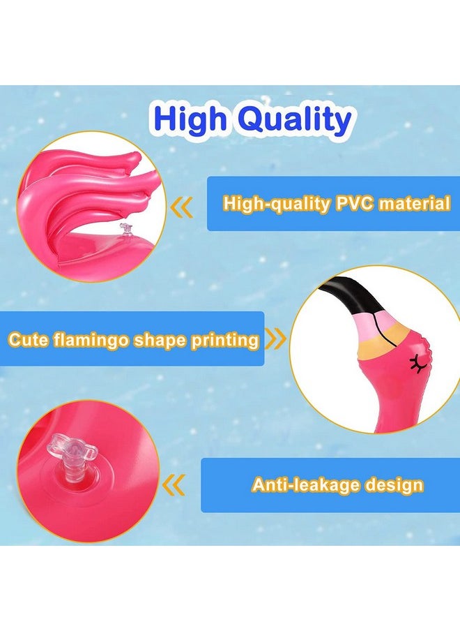 Camlinbo - 15 Pcs Inflatable Flamingo Pool Toys Ring Toss Pool Game Flamingos Luau Party Decor Hawaiian Beach Toys Carnival Outdoor Luau Party Games Party Supplies For Kids Adults Family - Image 1