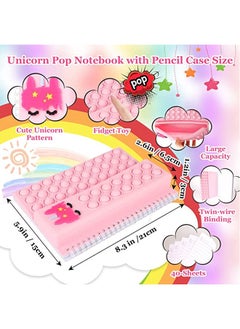 Pop Notebook Pencil Case, Fidget Push It Bubble Toys Pencil Box Notebook 2 in 1 Design,Relieve Stress Spiral Notebooks A5 Office Cchool Stationery - pzsku/Z609AC12419D7DA3945CDZ/45/_/1682691380/3bec4052-9e40-42ea-9727-b6f45310526d