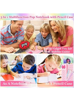 Pop Notebook Pencil Case, Fidget Push It Bubble Toys Pencil Box Notebook 2 in 1 Design,Relieve Stress Spiral Notebooks A5 Office Cchool Stationery - pzsku/Z609AC12419D7DA3945CDZ/45/_/1682691383/110b1f98-a80a-4939-97e4-c43666b4ad13