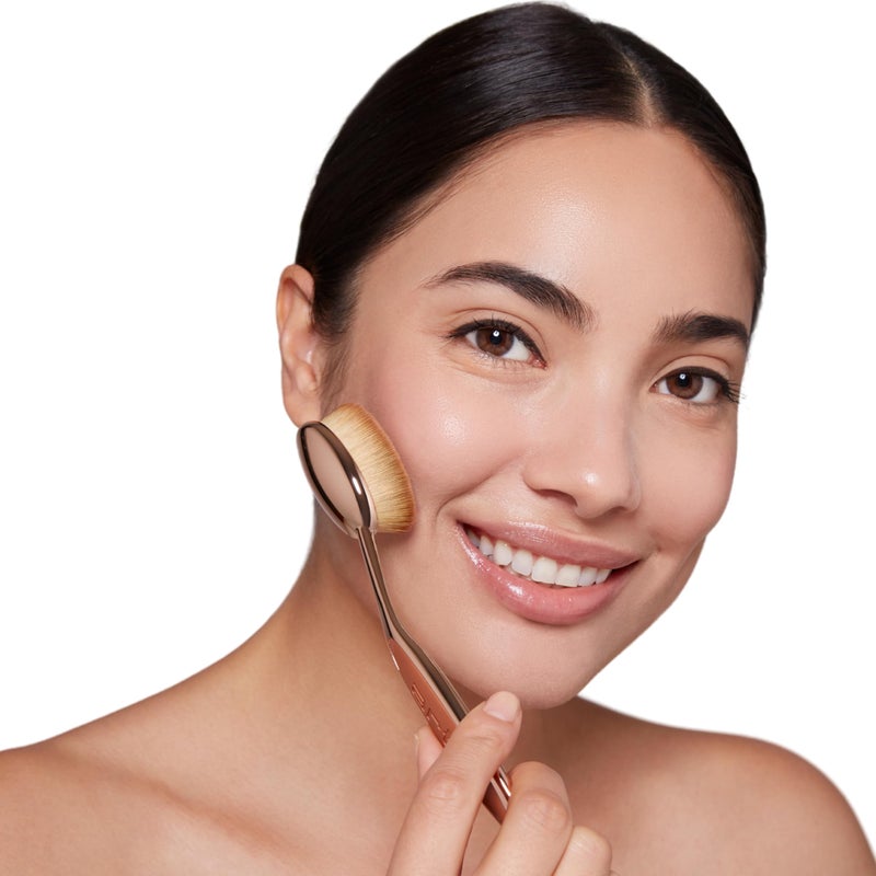 Artis Elite Oval 7 Brush - Oval Makeup Brush - Foundation Brush - Foundation, Makeup, Skincare - Use With Liquids, Powders, Creams - Airbrush Finish - Foundation Applicator - Blender Brush - Rose Gold - Image 2