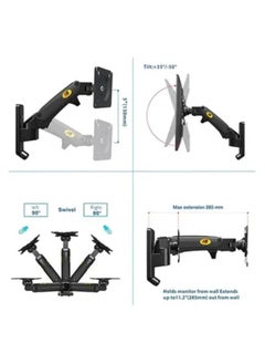 Adjustable TV Wall Mount With Gas Spring For 40 - 50 Inch Monitors Black - pzsku/Z609AD01D7745D58ACBC9Z/45/_/1669402510/c56029e2-8661-4957-ac5b-f467a049b580