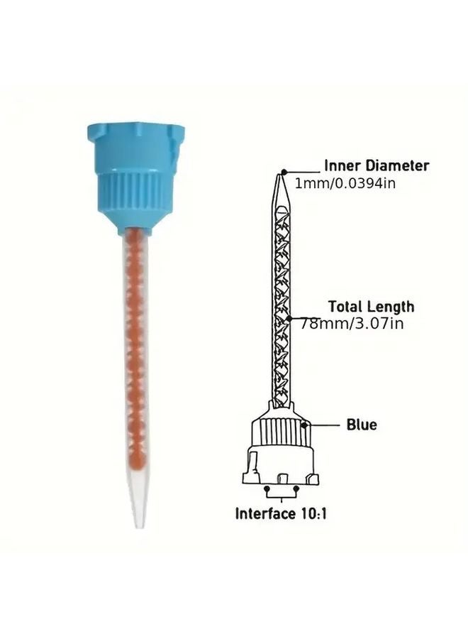 30pcs Disposable Mixing Nozzles With Central Flow Channel For Adhesive Sealant Glue - Image 5