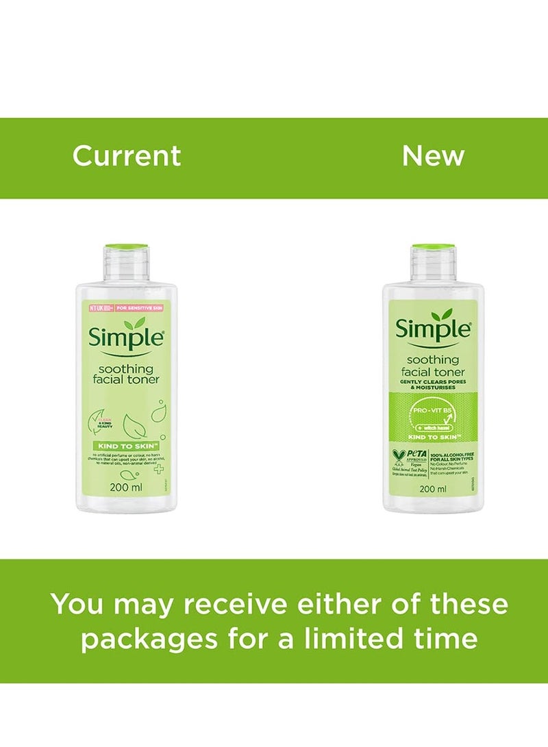 Simple Kind To Skin Soothing Facial Toner 200Ml - Image 2