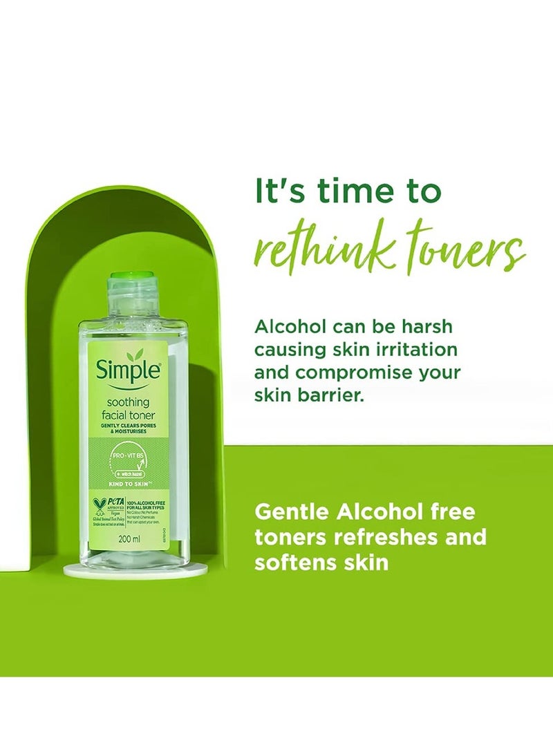 Simple Kind To Skin Soothing Facial Toner 200Ml - Image 4