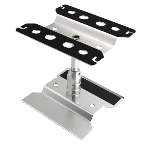 RC Lelut RC Car Stand RC Repair Stand 360 Degree Rotation Lift or Lower for Traxxas Arrma Redcat Axial RC4WD HSP Losi 18 110 112 116 Scale RC Crawler Car Truck Buggies Silver - Image 1