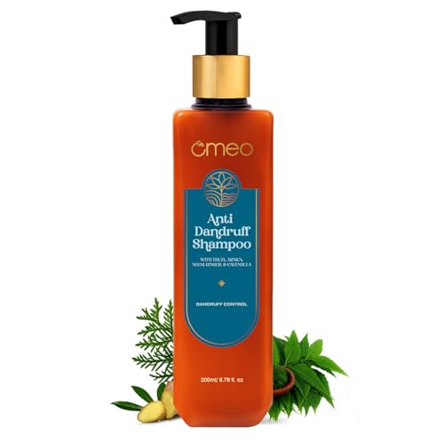 Omeo Anti Dandruff Shampoo 200ml | with Neem, Ginger Arnica, Calendula & Thuja | Dandruff Control, Reduces Itchy Scalp, Flakes & Scalp Fungus | Homeopathic Formula | For Men & Women - Image 1