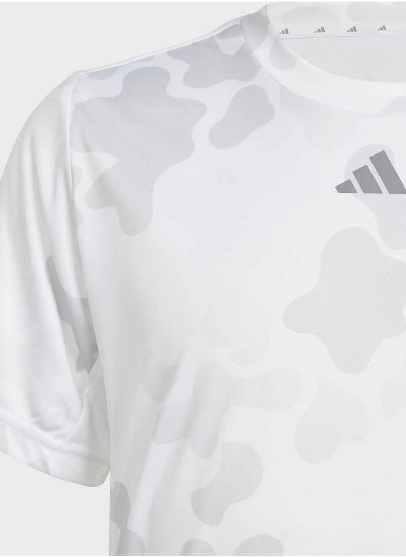 Adidas - Train Essentials All Over Printed T-Shirt - Image 1