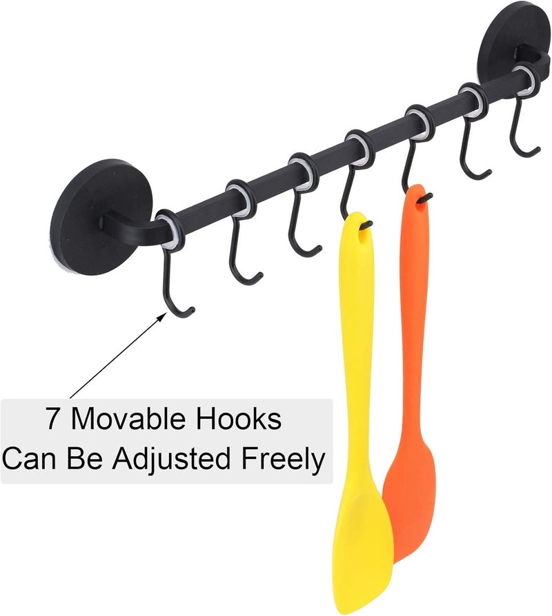 LEVOSHUA 7 Hooks Magnetic Utensil Holder Untensil Rack Tool Hanger Organizer for Refrigerator, Metal Cabinet, Metal Stove, Grill, BBQ - Image 4
