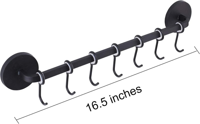 LEVOSHUA 7 Hooks Magnetic Utensil Holder Untensil Rack Tool Hanger Organizer for Refrigerator, Metal Cabinet, Metal Stove, Grill, BBQ - Image 3