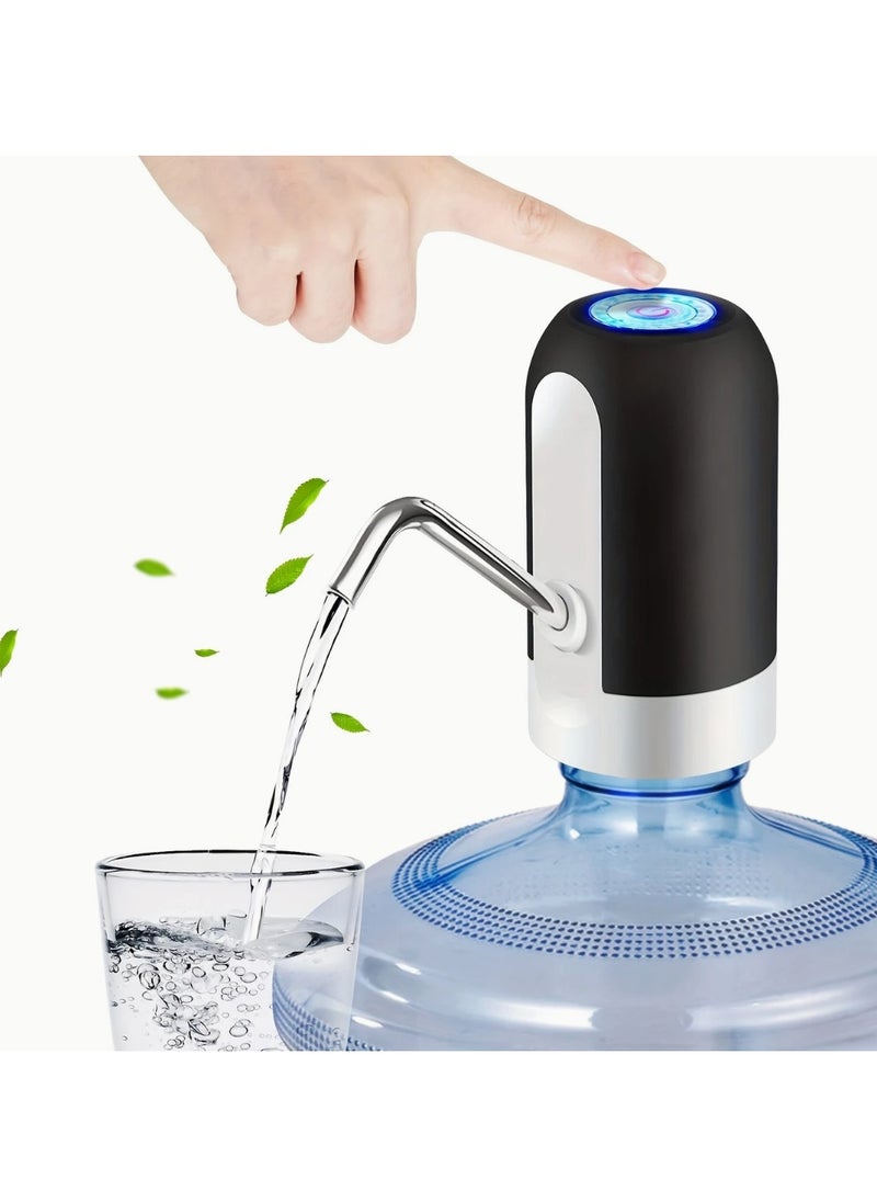 Generic portable electric water pump . USB rechargeable water dispenser . water bottle pump . lithium battery water pump . smart water pump for home . 5-gallon water pump . camping water dispenser . one-touch water pump . USB water pump for bottle . battery operated water pump  - Image 5