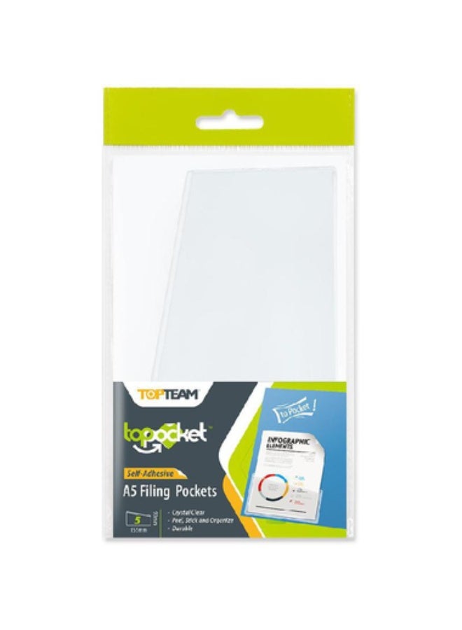 Self Adhesive Document Holder Filing StripA5 (14.8 X 21 cm)Clear