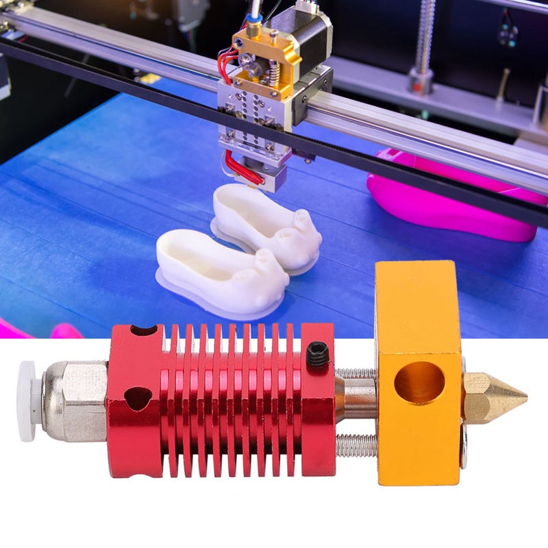 Hot End Extrusion Head All Metal 3D Printer Accessories Replacement for Ender3/3S/V2 - Image 2