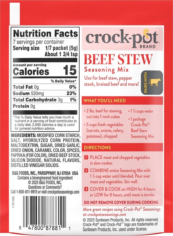 Crock-Pot Beef Stew Seasoning Mix, 1.25 Ounce (Pack of 12) - Image 5