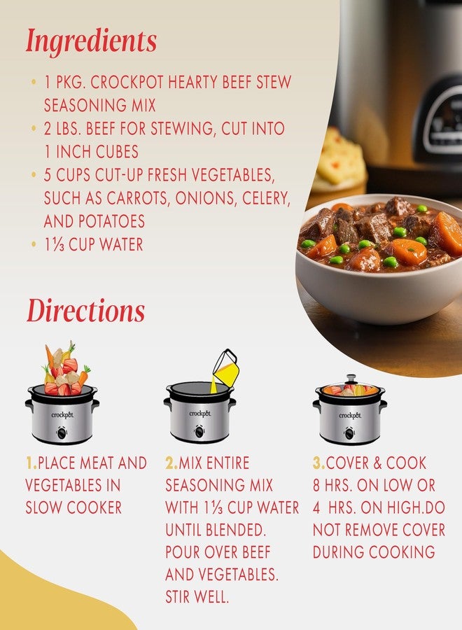 Crock-Pot Beef Stew Seasoning Mix, 1.25 Ounce (Pack of 12) - Image 4