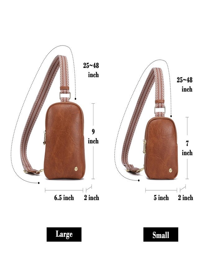 INICAT Travel Small Sling Bag Leather Crossbody Bags for Women Fanny Packs Cross Body Bag for Woman Cross Body Purses, Brown Anti-theft, Small - Image 4