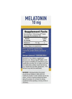 Superior Source Superior Source, Melatonin, 10 mg, 100 MicroLingual® Instant Dissolve Tablets  - Image 2