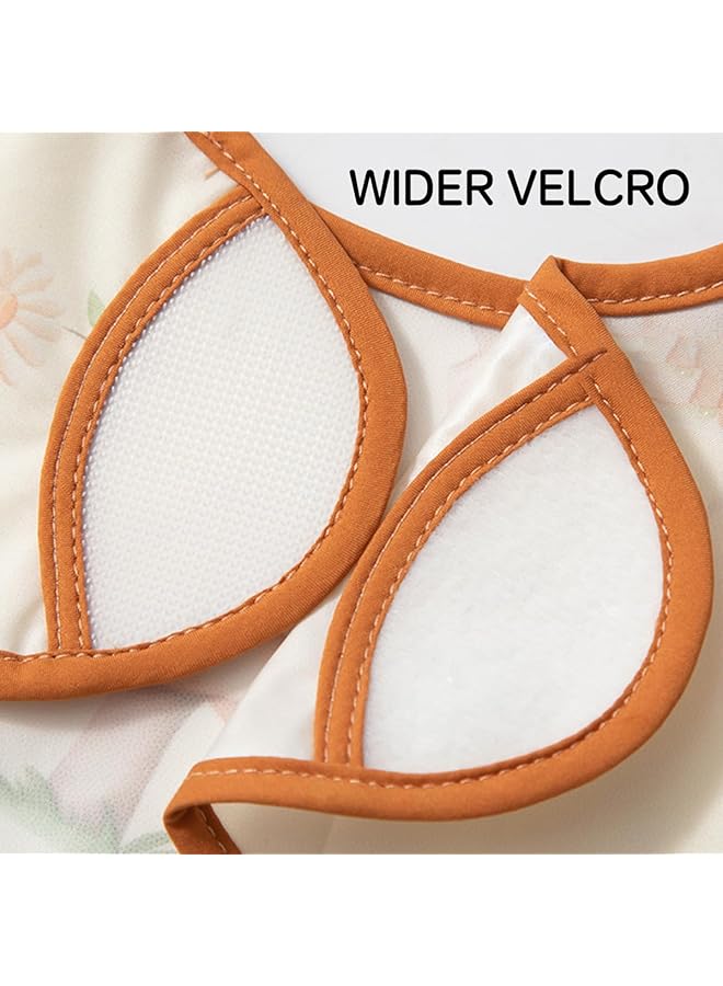 ECVV 2Pcs Long Sleeve Baby Bibs Mess Proof Infant Feeding Bibs With Food Catcher Waterproof Cute Cartoon Pattern Baby Smocks Eating Bib For Toddlers One Size - Image 5