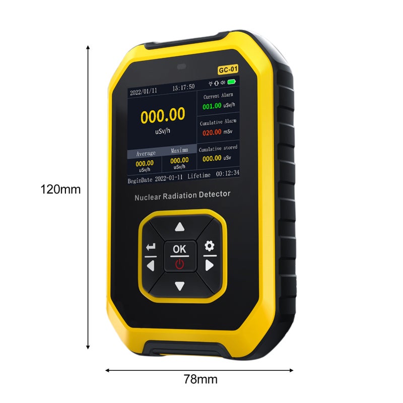 Nuclear Radiation Detector Geiger Counter Portable LCD Radiation Meter Dosimeter X-ray γ-ray β-ray Tester - Image 2