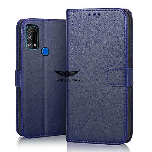 SHINESTAR Galaxy F41 / M31 Flip Case | PU Leather Flip Cover Wallet Case with TPU Silicone Case Cover for Samsung Galaxy M31 / Galaxy F41 - (Ultimate Blue) - Image 1