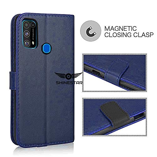 SHINESTAR Galaxy F41 / M31 Flip Case | PU Leather Flip Cover Wallet Case with TPU Silicone Case Cover for Samsung Galaxy M31 / Galaxy F41 - (Ultimate Blue) - Image 3