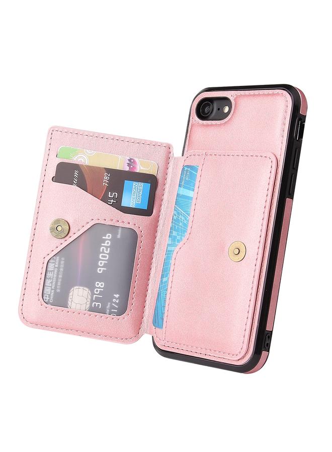 S-TOP Case For iPhone SE 2022 / SE 2020 / 8 / 7 Calf Texture Magnetic Case - Image 5