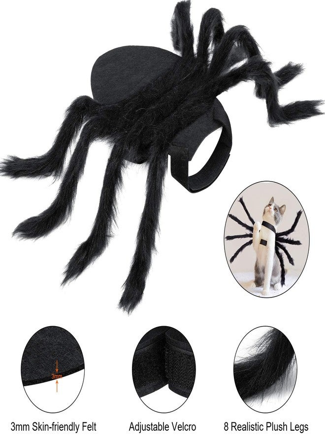 Yafeite Halloween Spider Costume for Dog Cat, Halloween Pet Costume Halloween Decorations, Spider Decor Halloween Party Supply, Spider Cosplay Costumes with Adjustable Velcro for Small Medium Dogs and Cats - Image 3