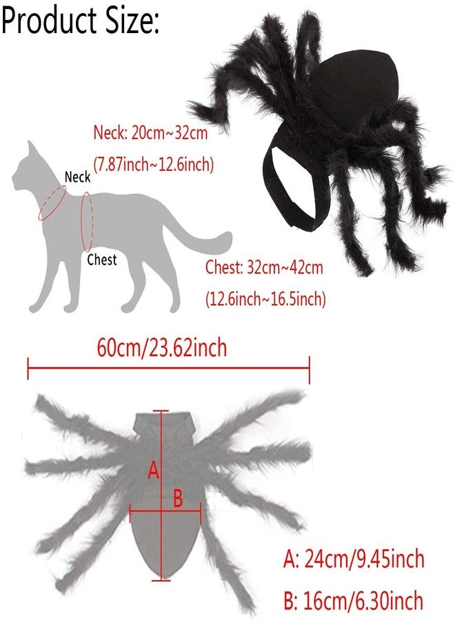Yafeite Halloween Spider Costume for Dog Cat, Halloween Pet Costume Halloween Decorations, Spider Decor Halloween Party Supply, Spider Cosplay Costumes with Adjustable Velcro for Small Medium Dogs and Cats - Image 4