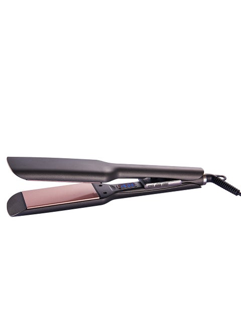 Ceramic Hair Straightener, 2 in 1 Hair Straighteners and Curlers with Ceramic Coating for Smooth Glide, 15 Second Heat up, Up to 220°C, Lasting Results for Curl/Wave/Straighten Hair