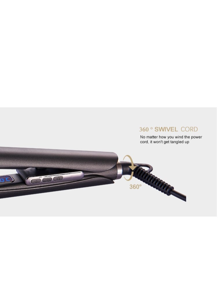 JWSISSIE Ceramic Hair Straightener, 2 in 1 Hair Straighteners and Curlers with Ceramic Coating for Smooth Glide, 15 Second Heat up, Up to 220°C, Lasting Results for Curl/Wave/Straighten Hair  - Image 5