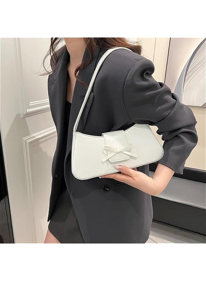 Arabest Shoulder Bags for Women Coquette Bow Purse Y2k Bag Small Cute Purses Mini Hobo Handbag Faux Leather Shoulder Purse - Image 3