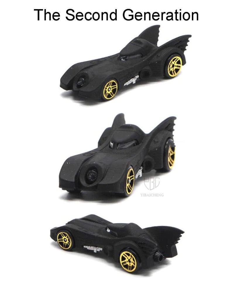 PLUSPOINT Black Super Hero Metal Cars Set Push N Go 6 Pc Vehicles, Racing Cars Play Set for Toddlers,Boys Die-Cast Car Set, Cake Decorations Topper Birthday Gift(Bat 6pc) - Image 3