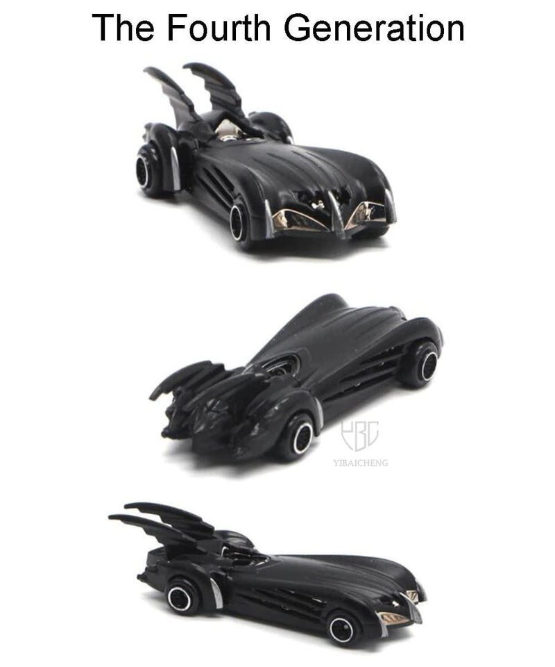 PLUSPOINT Black Super Hero Metal Cars Set Push N Go 6 Pc Vehicles, Racing Cars Play Set for Toddlers,Boys Die-Cast Car Set, Cake Decorations Topper Birthday Gift(Bat 6pc) - Image 5