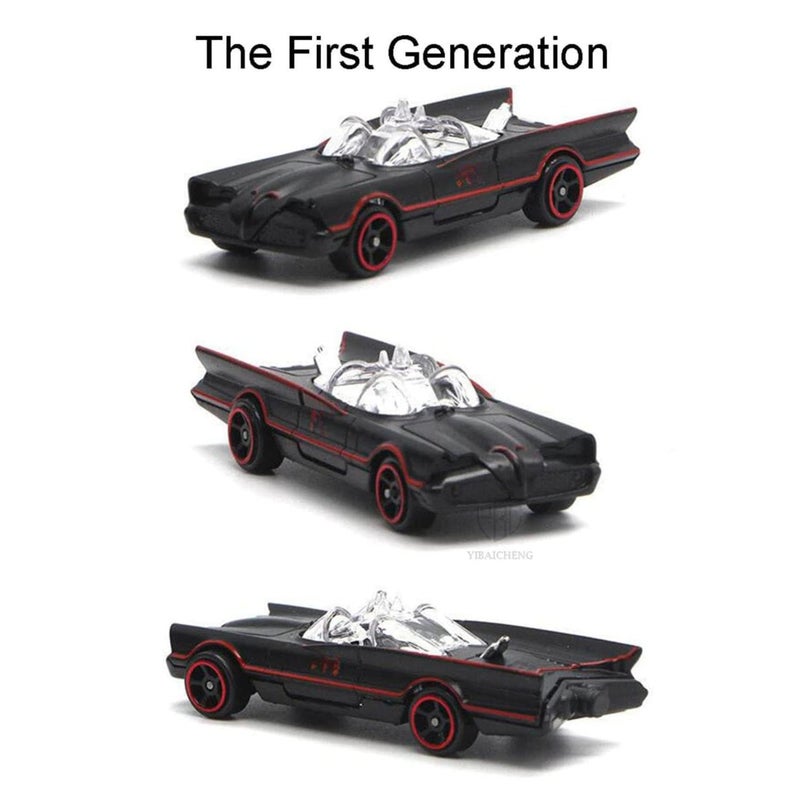 PLUSPOINT Black Super Hero Metal Cars Set Push N Go 6 Pc Vehicles, Racing Cars Play Set for Toddlers,Boys Die-Cast Car Set, Cake Decorations Topper Birthday Gift(Bat 6pc) - Image 2