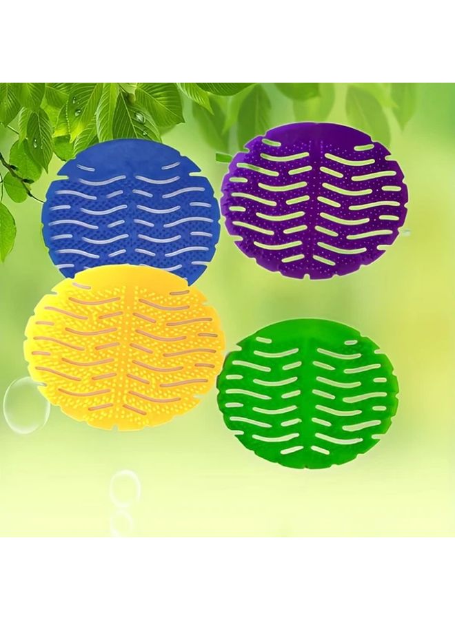 4pcs Random Color Urinal Deodorizing Fragrance Filter Sheets Anti Blocking Anti Splash - Image 3