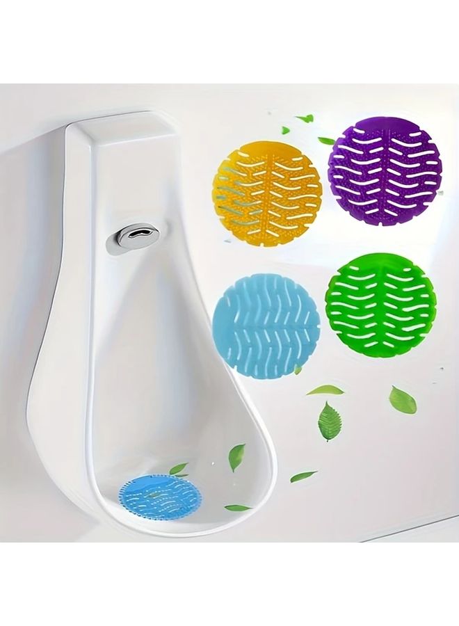 4pcs Random Color Urinal Deodorizing Fragrance Filter Sheets Anti Blocking Anti Splash - Image 2