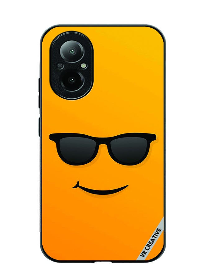 VR CREATIVE Protective Case Cover For Realme C67 4G Sunglass Emoji Design Multicolour - Image 1