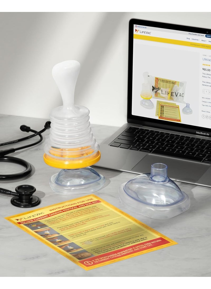 First Aid Kit - Professionals Only - Children and Adult Portable Inhalation Rescue Equipment First Aid Kit, 2 Children and Adult Portable Airway Suction Devices - Image 4