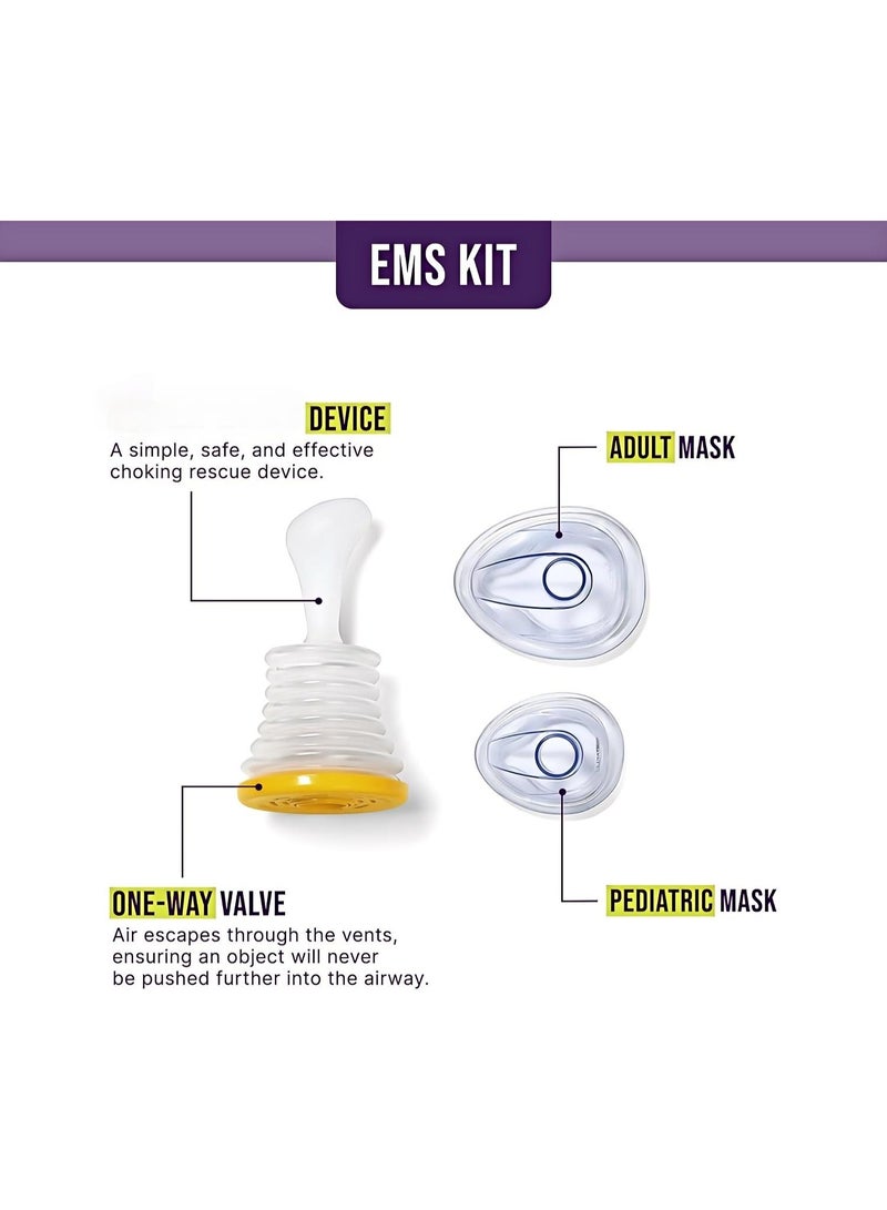 First Aid Kit - Professionals Only - Children and Adult Portable Inhalation Rescue Equipment First Aid Kit, 2 Children and Adult Portable Airway Suction Devices - Image 5