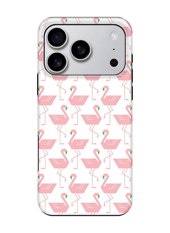 Stylizedd Tough Pro Magnetic Case for iPhone 17 Pro, Dual Layer hybrid PC + TPU Mobile Cover Matte - Feminine Flamingos