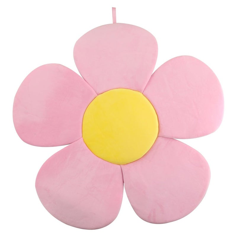 KAKIBLIN Flower Baby Bath Mat, Baby Bath Flower Infant Bathtub Mat Sink Bather Cushion for Newborn, Pink - Image 1