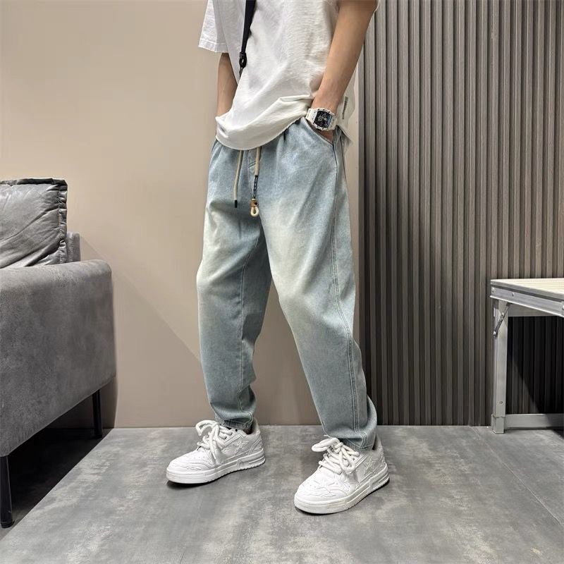 Unisex Classic Denim Jeans Loose Fit Daily Outdoor Wear - Image 1