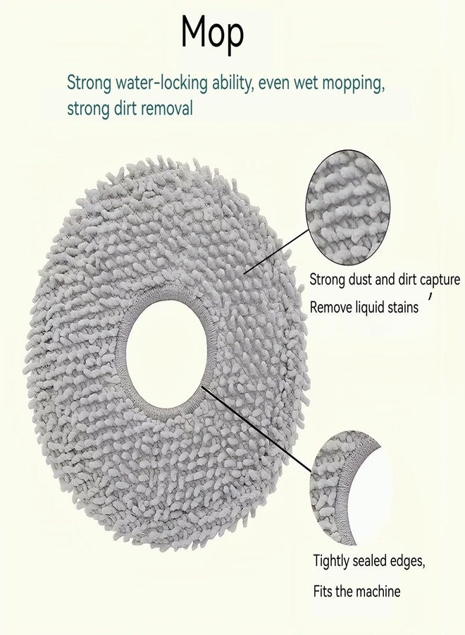 LEHANGOK (16 Pcs) Mop Pads for Roborock Saros 10R/Q Revo/Qrevo S/Qrevo Pro/Qrevo Plus/Qrevo Master/Qrevo Slim/Qrevo Curv/Qrevo Edge/QV 35A Robot Vacuum Cleaner, Spin Cleaning Pads Replacement Accessories Set - Image 3