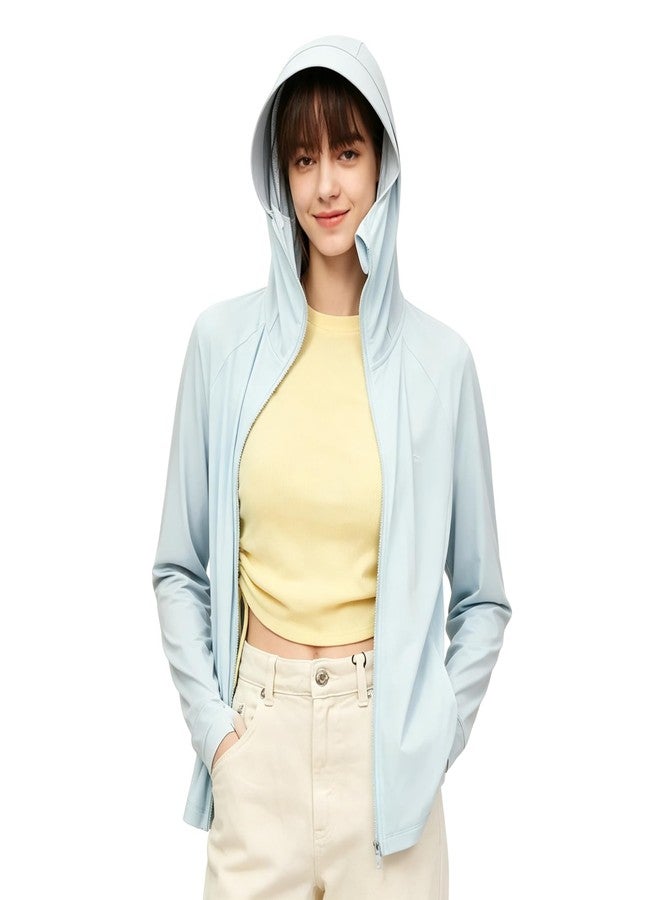 XuoAz Women's Sun Protection Jacket UPF 50+ Lightweight Long Sleeve Sun Hoodie Cooling Sun Shirt Outdoor - Image 4