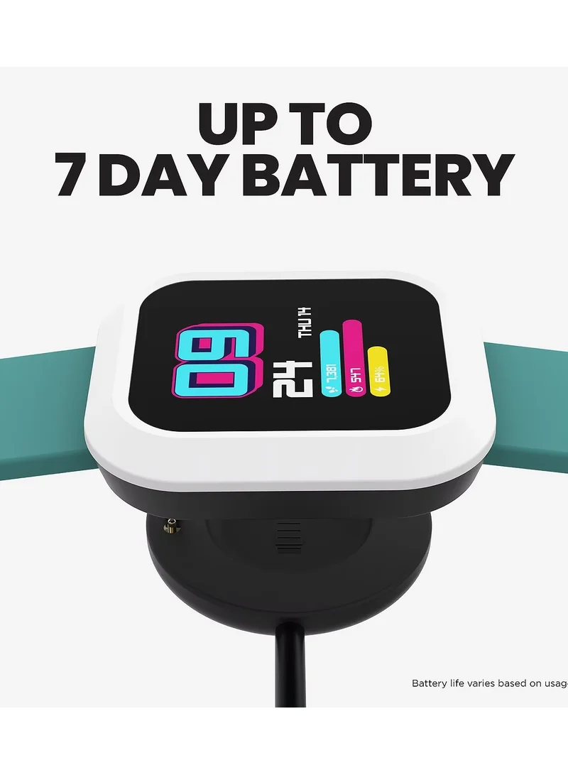iTouch iTouch Unisex Interactive Flex Watch Green/White with  Interchangeable Silicone Strap, TF404A-ON1