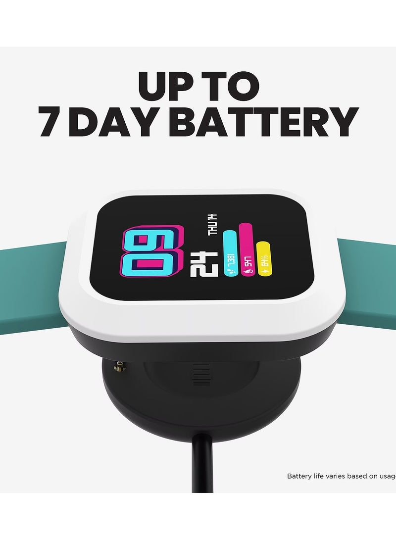 iTouch Unisex Interactive Flex Watch Green/White with  Interchangeable Silicone Strap, TF404A-ON1 - Image 3