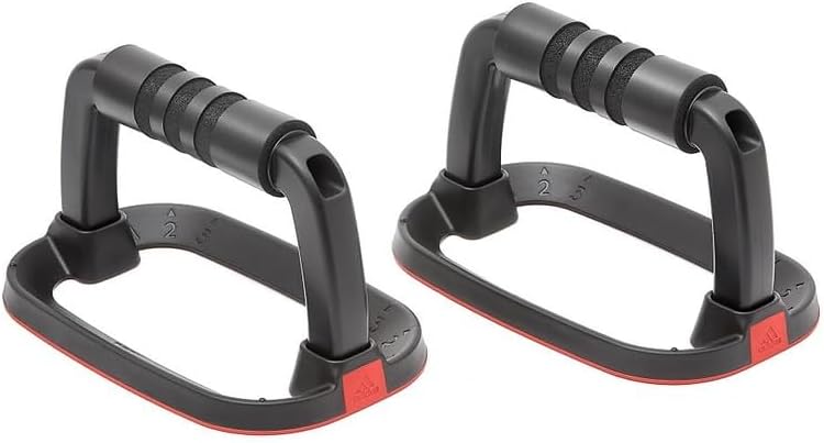 Adidas Performance Push Up Bars Durable Non-Slip Handles for Upper Body & Strength Training - Image 1