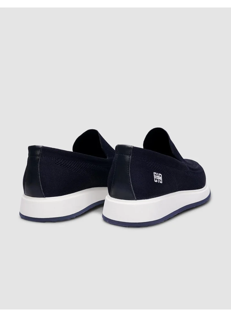 Cabani Knitwear Navy Blue Men's Casual Shoes