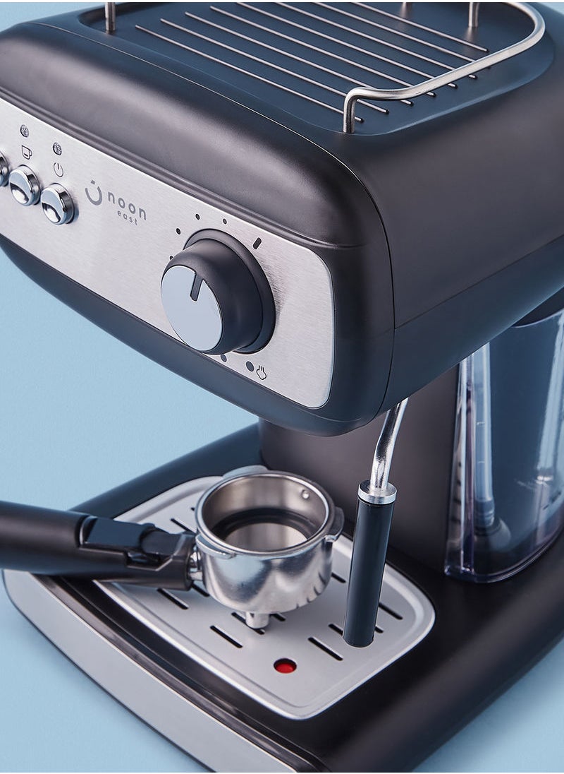 Noon East - Renewed - 15 Bar Coffee Machine 1.2 Liter CM8500A-GS Silver/Black - Image 1