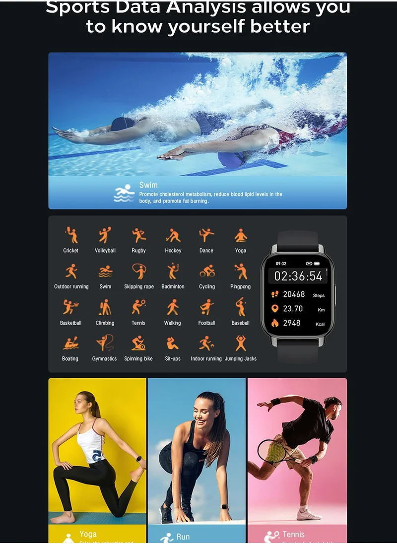 Seventy Five Smart Watch With Bluetooth Call,Multiple Health & Fitness Features